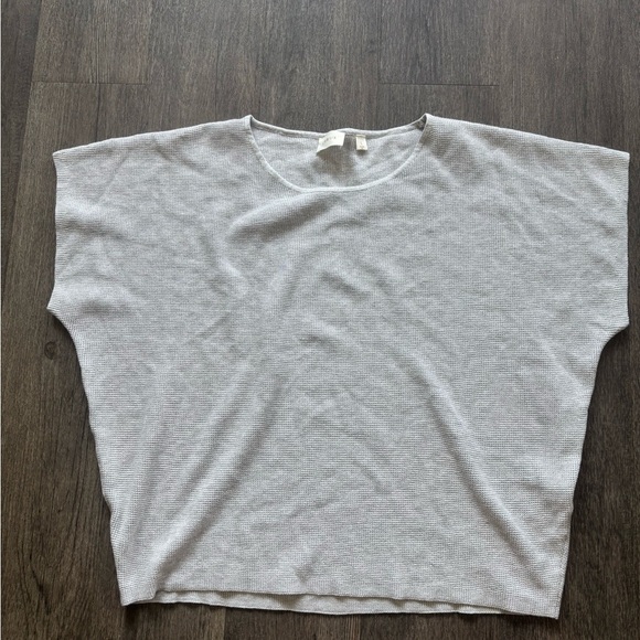 Cyrus Light Gray Short Sleeve Top - Picture 1 of 5